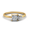 Load image into Gallery viewer, princess-cluster-unique-promise-ring-in-yellow-gold-FD9007PR-NL-YG