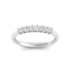 Load image into Gallery viewer, princess-cut-0.5-ct-7-stone-wedding-ring-in-white-gold-fdwb8008prangle5-0.50ct-nl-wg.jpg