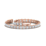 Load image into Gallery viewer, Princess Cut 15 Carat Basket Tennis Bracelet
