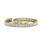 Load image into Gallery viewer, Princess Cut 15 Carat Basket Tennis Bracelet
