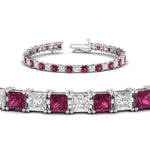 Load image into Gallery viewer, Princess Cut 15 Carat Basket Tennis Bracelet
