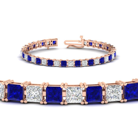 princess-cut-15-carat-sapphire-basket-tennis-bracelet-in-rose-gold-FDBRC10450PRGSABLANGLE2-15.00CT-NL-RG_f9940a24-0082-46e3-b164-8e9a4adc6e72