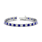 Load image into Gallery viewer, Princess Cut 15 Carat Basket Tennis Bracelet
