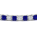 Load image into Gallery viewer, Princess Cut 15 Carat Basket Tennis Bracelet
