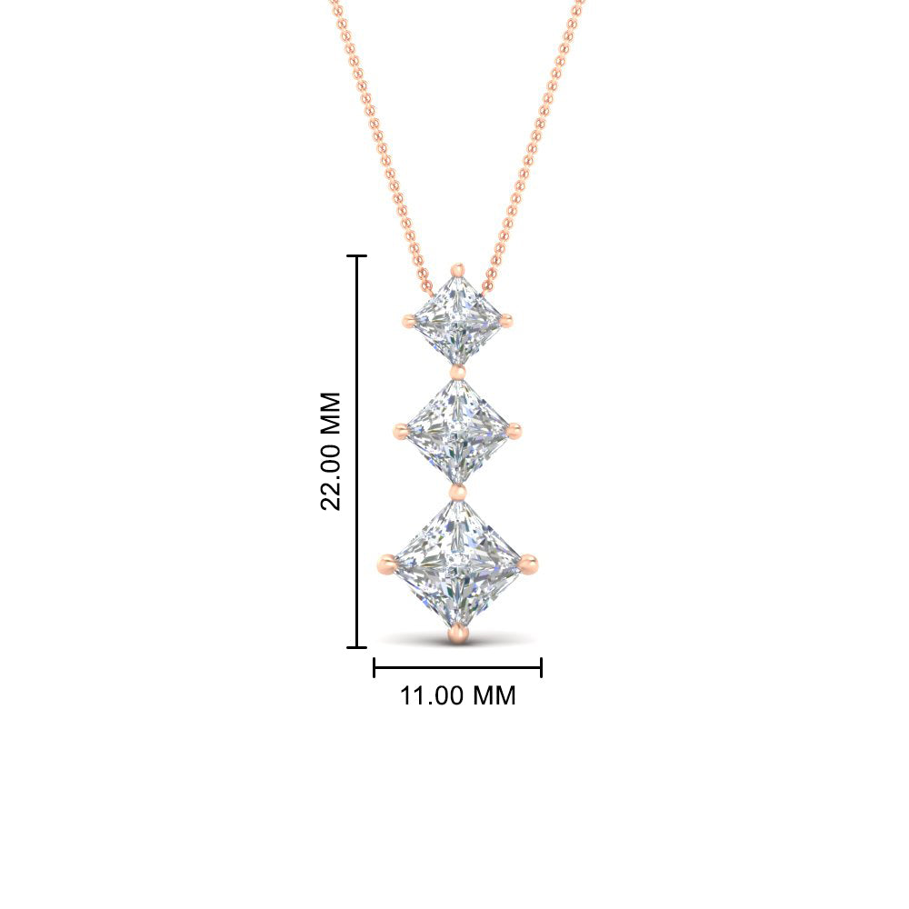 princess-cut-2-carat-3-stone-diamond-necklace-for-women-in-FDPD854ANGLE1-2.00CT-NL-RG