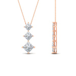 Load image into Gallery viewer, princess-cut-2-carat-3-stone-diamond-necklace-for-women-in-FDPD854ANGLE1-2.00CT-NL-RG
