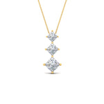 Load image into Gallery viewer, princess-cut-2-carat-3-stone-diamond-necklace-for-women-in-FDPD854ANGLE1-2.00CT-NL-YG

