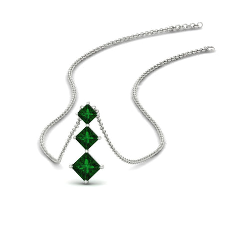 princess-cut-2-carat-3-stone-emerald-necklace-for-women-in-FDPD854GEMGRANGLE1-2.00CT-NL-WG