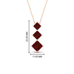 Load image into Gallery viewer, princess-cut-2-carat-3-stone-ruby-necklace-for-women-in-FDPD854GRUDRANGLE1-2.00CT-NL-RG
