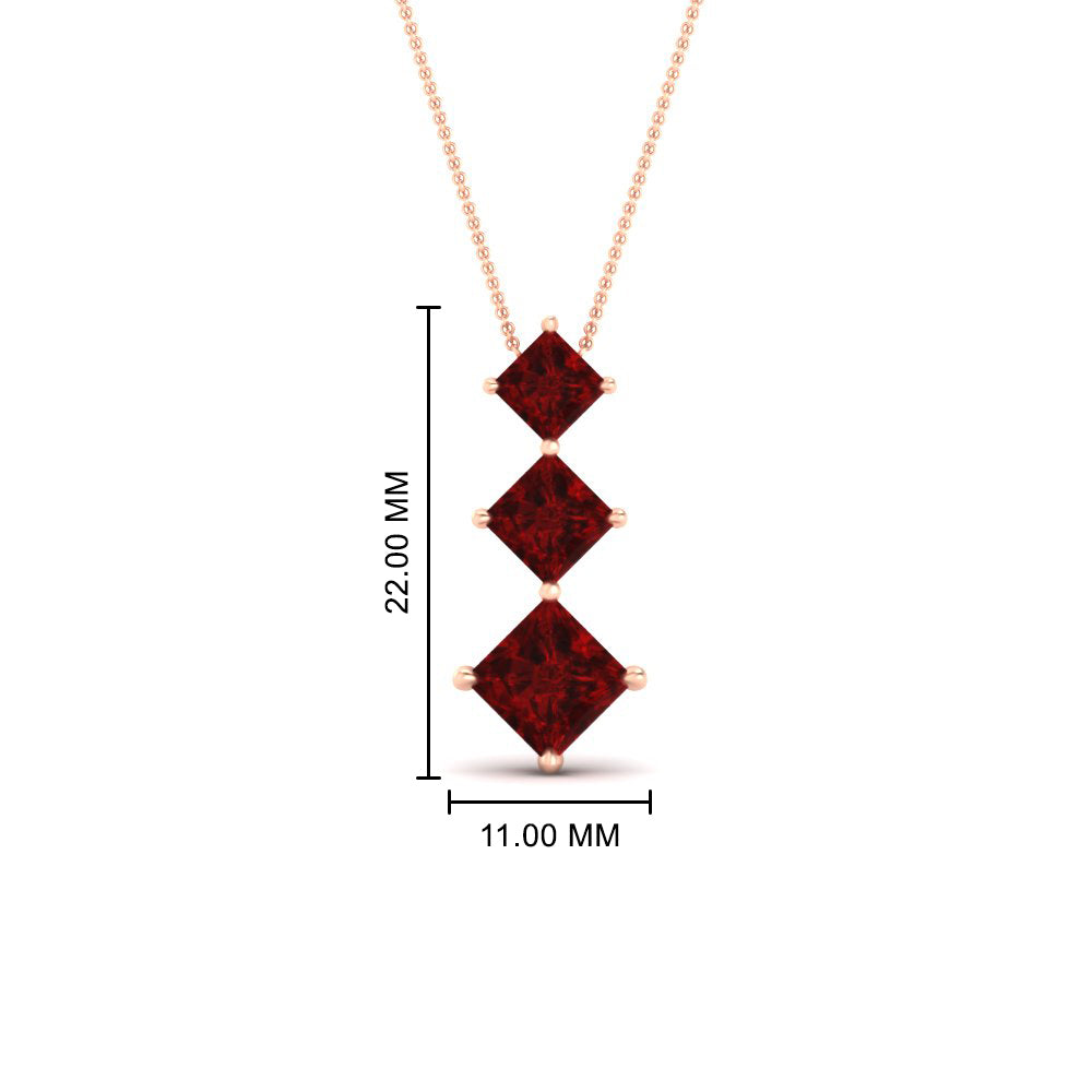 princess-cut-2-carat-3-stone-ruby-necklace-for-women-in-FDPD854GRUDRANGLE1-2.00CT-NL-RG