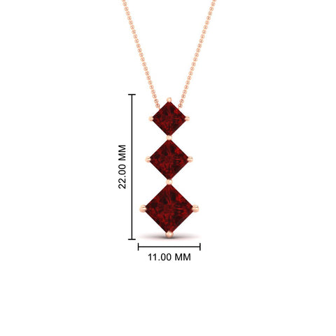 princess-cut-2-carat-3-stone-ruby-necklace-for-women-in-FDPD854GRUDRANGLE1-2.00CT-NL-RG