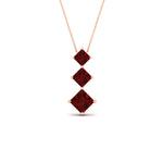 Load image into Gallery viewer, princess-cut-2-carat-3-stone-ruby-necklace-for-women-in-FDPD854GRUDRANGLE1-2.00CT-NL-RG
