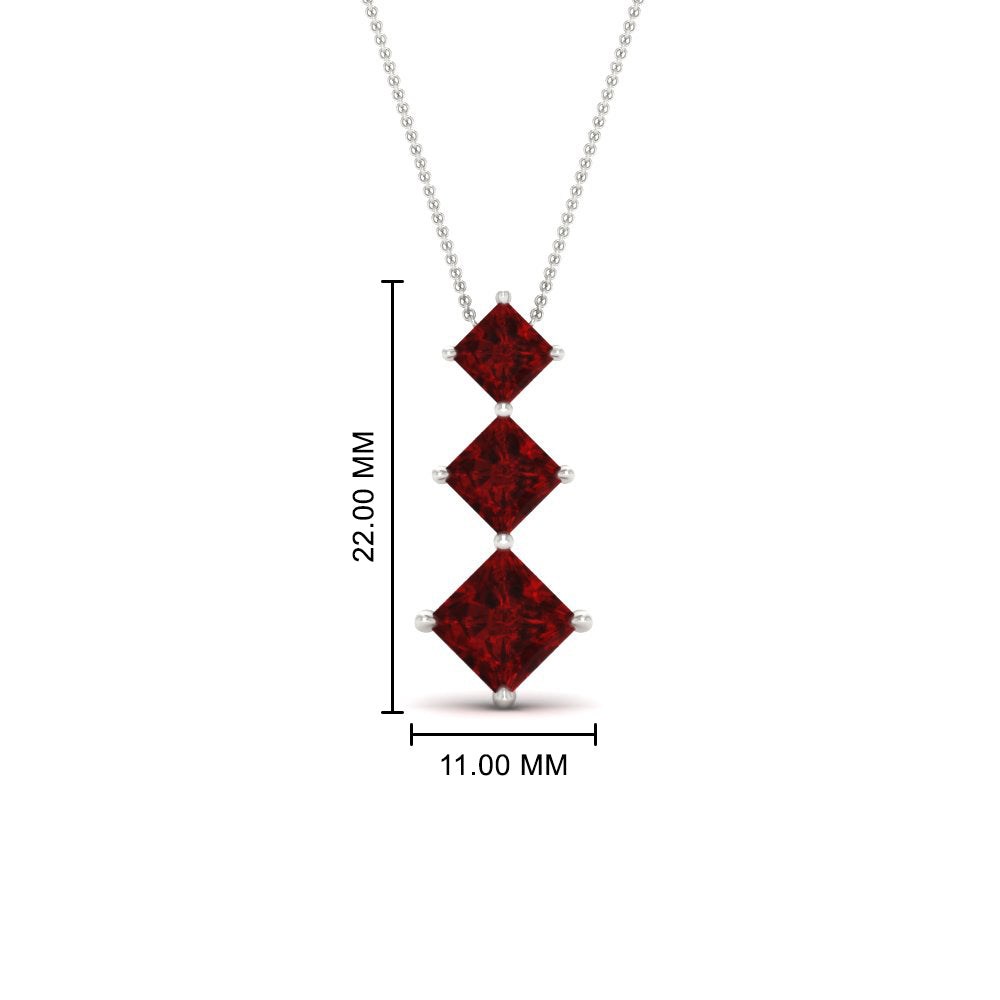 princess-cut-2-carat-3-stone-ruby-necklace-for-women-in-FDPD854GRUDRANGLE1-2.00CT-NL-WG