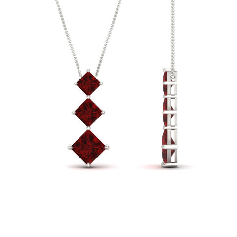 princess-cut-2-carat-3-stone-ruby-necklace-for-women-in-FDPD854GRUDRANGLE1-2.00CT-NL-WG