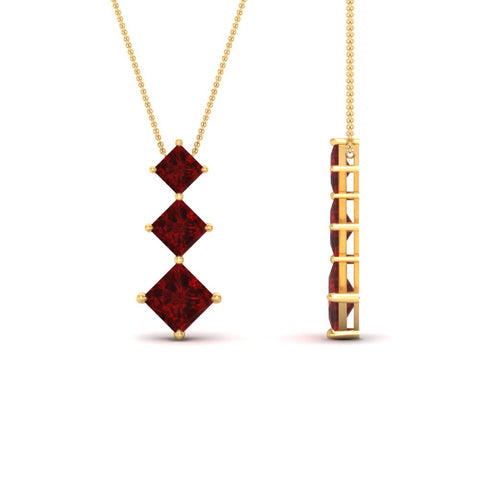 princess-cut-2-carat-3-stone-ruby-necklace-for-women-in-FDPD854GRUDRANGLE1-2.00CT-NL-YG