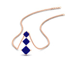 Load image into Gallery viewer, princess-cut-2-carat-3-stone-sapphire-necklace-for-women-in-FDPD854GSABLANGLE1-2.00CT-NL-RG
