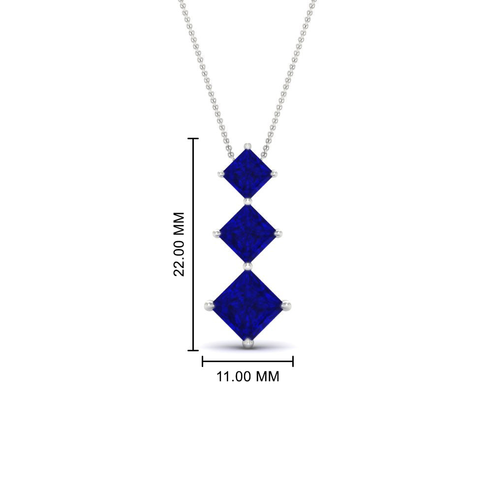 princess-cut-2-carat-3-stone-sapphire-necklace-for-women-in-FDPD854GSABLANGLE1-2.00CT-NL-WG