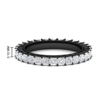 Load image into Gallery viewer, princess-cut-3-carat-eternity-diamond-black-wedding-band-in-black-gold-FD10247PR-3.00CT-NL-BG-HW
