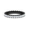 Load image into Gallery viewer, princess-cut-3-carat-eternity-diamond-black-wedding-band-in-black-gold-FD10247PR-3.00CT-NL-BG