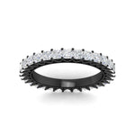 Load image into Gallery viewer, princess-cut-3-carat-eternity-diamond-black-wedding-band-in-black-gold-FD10247PRANGLE5-3.00CT-NL-BG
