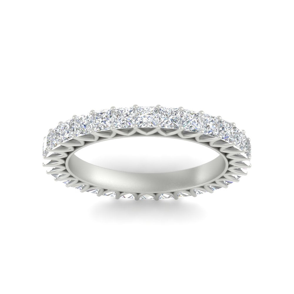 princess-cut-3-carat-eternity-diamond-wedding-band-in-white-gold-FD10247PRBANGLE5-3.00CT-NL-WG