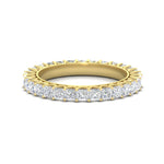Load image into Gallery viewer, princess-cut-3-carat-eternity-diamond-wedding-band-in-yellow-gold-FD10247PRB-3.00CT-NL-YG
