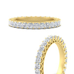 Load image into Gallery viewer, princess-cut-3-carat-eternity-diamond-wedding-band-in-yellow-gold-FD10247PRBANGLE3-3.00-CT-NL-YG
