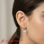 Load image into Gallery viewer, princess-cut-3-ctw-diamond-lever-back-stud-earrings-in-rose-gold-fdear9225pr-3-ct
