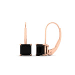 Load image into Gallery viewer, princess-cut-3-ctw.-black-onyx-lever-back-stud-earrings-in-rose-gold-FDEAR9225OVGBLACK-3.00CT-NL-RG
