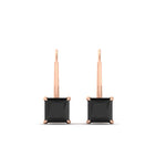 Load image into Gallery viewer, princess-cut-3-ctw.-black-onyx-lever-back-stud-earrings-in-rose-gold-FDEAR9225OVGBLACK-3.00CT-NL-RG
