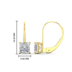 Load image into Gallery viewer, princess-cut-3-ctw.-diamond-lever-back-stud-earrings-in-yellow-gold-FDEAR9225PR-3.00CT-NL-YG
