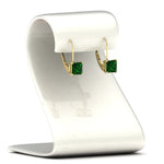 Load image into Gallery viewer, princess-cut-3-ctw.-emerald-lever-back-stud-earrings-in-yellow-gold-FDEAR9225OVGEMGR-3.00CT-NL-YG
