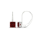 Load image into Gallery viewer, princess-cut-3-ctw.-ruby-lever-back-stud-earrings-in-white-gold-FDEAR9225OVGRUDR-3.00CT-NL-WG
