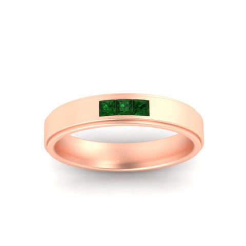 princess-cut-3-stone-emerald-mens-wedding-ring-in-rose-gold-fdm10340prgemgrangle5-nl-rg