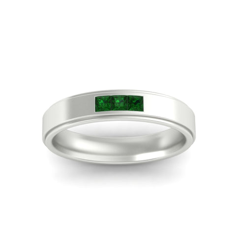 princess-cut-3-stone-emerald-mens-wedding-ring-in-white-gold-fdm10340prgemgrangle5-nl-wg