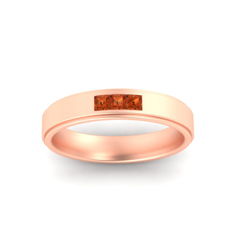 princess-cut-3-stone-orange-sapphire-mens-wedding-ring-in-rose-gold-fdm10340prgsaorangle5-nl-rg