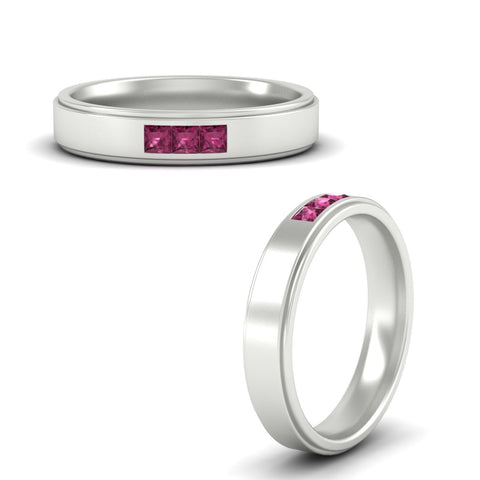 princess-cut-3-stone-pink-sapphire-mens-wedding-ring-in-white-gold-fdm10340prgsadrpiangle3-nl-wg