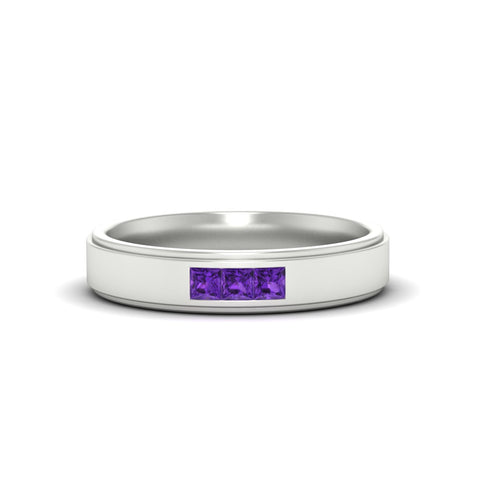 princess-cut-3-stone-purple-amethyst-mens-wedding-ring-in-white-gold-fdm10340prgvito-nl-wg