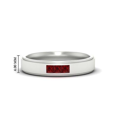 princess-cut-3-stone-ruby-mens-wedding-ring-in-white-gold-fdm10340prgrudr-nl-wg-hw
