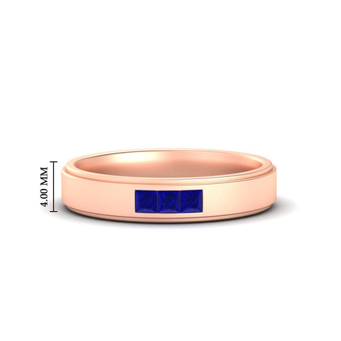 princess-cut-3-stone-sapphire-mens-wedding-ring-in-rose-gold-fdm10340prgsabl-nl-rg-hw