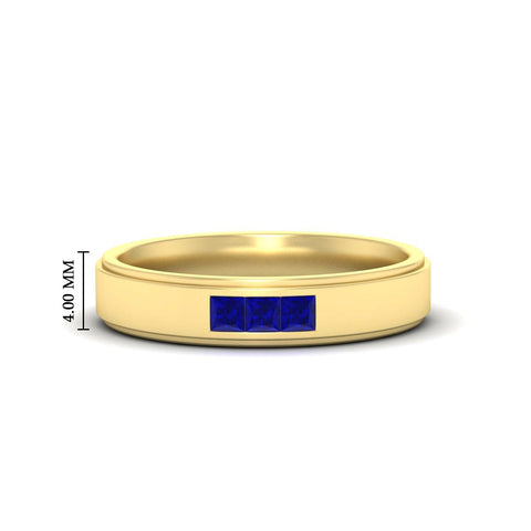 princess-cut-3-stone-sapphire-mens-wedding-ring-in-yellow-gold-fdm10340prgsabl-nl-yg-hw