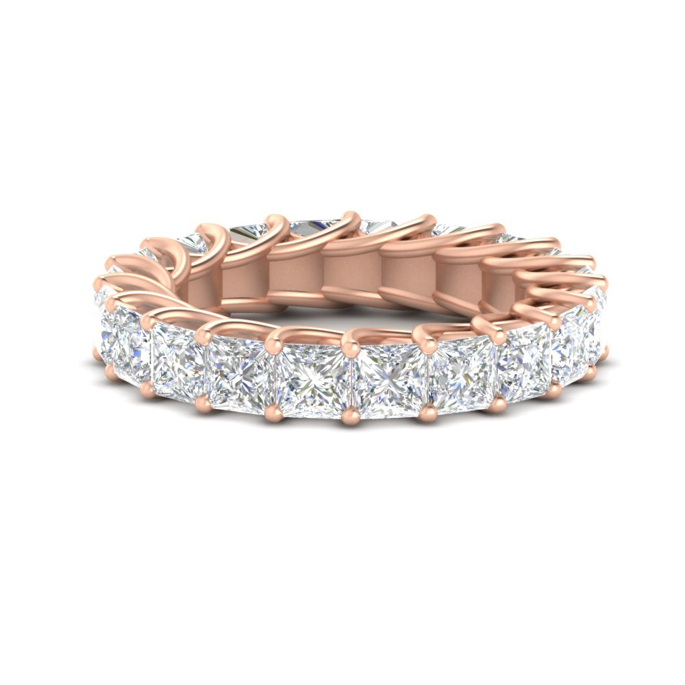 Princess Cut 5 Carat Eternity Ring