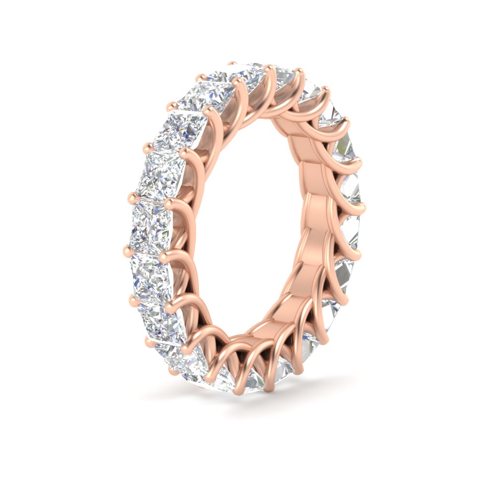 Princess Cut 5 Carat Eternity Ring