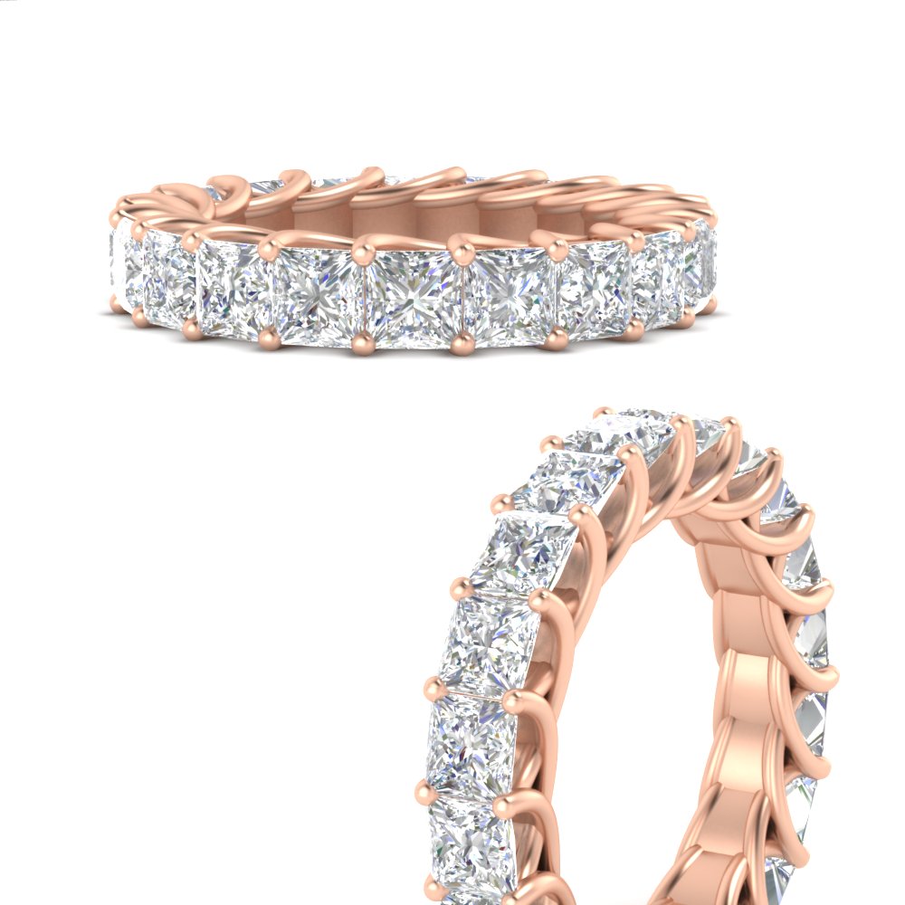 Princess Cut 5 Carat Eternity Ring