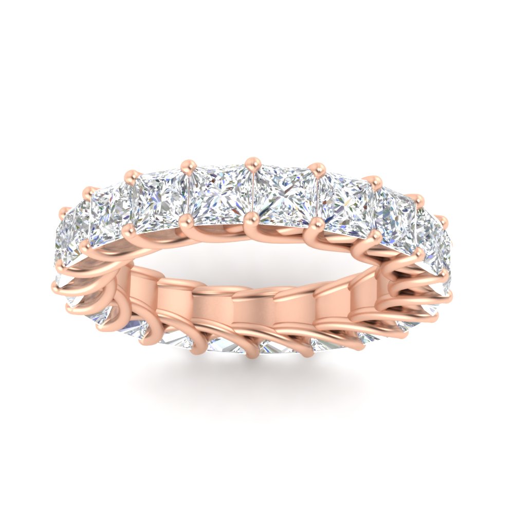Princess Cut 5 Carat Eternity Ring