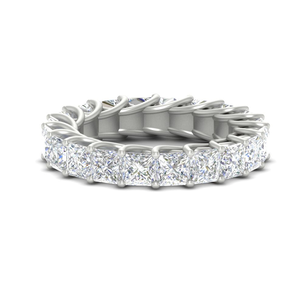Princess Cut 5 Carat Eternity Ring