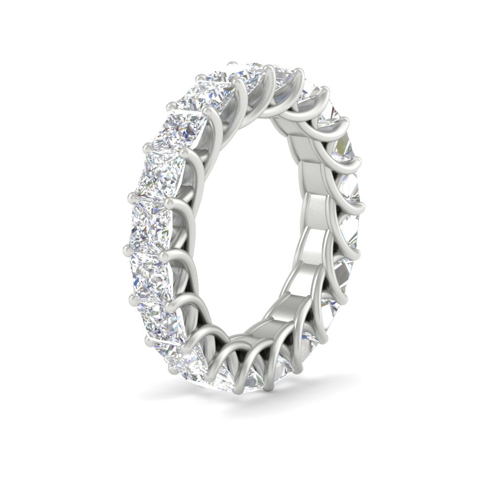 Princess Cut 5 Carat Eternity Ring