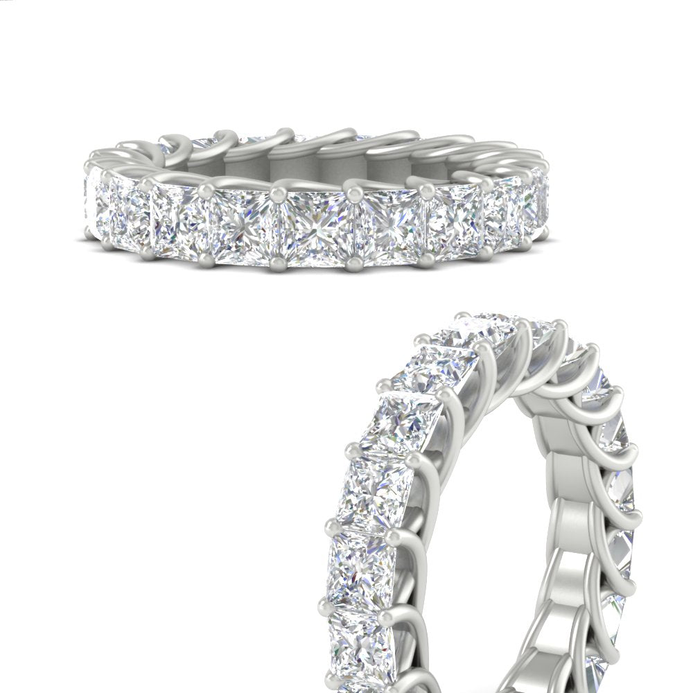 Princess Cut 5 Carat Eternity Ring
