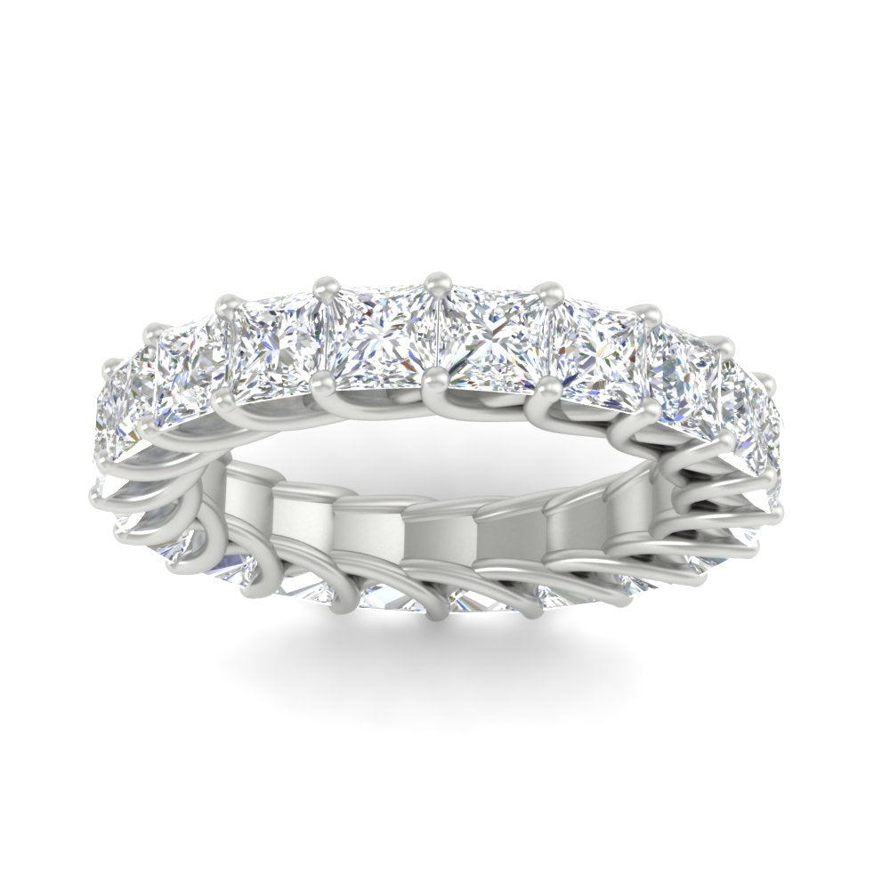 Princess Cut 5 Carat Eternity Ring