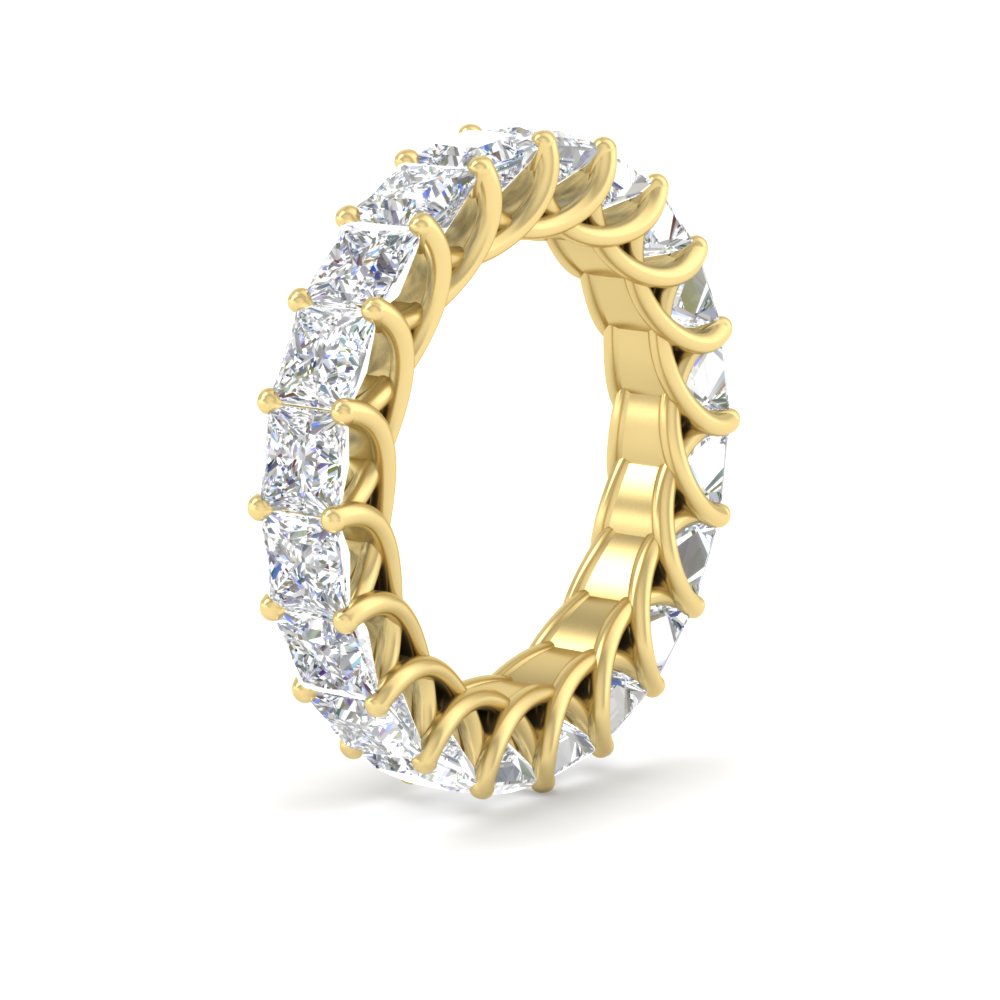 Princess Cut 5 Carat Eternity Ring